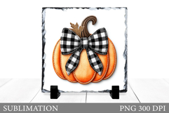 Fall Pumpkin Sublimation. Fall Pumpkin Slate Sublimation Product Image 1