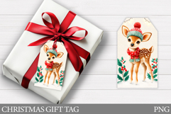 Christmas Deer Gift Tag . Christmas Gift Tag Printable Product Image 1