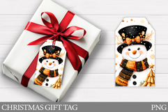 Christmas Snowman Gift Tag. Christmas Gift Tag Design Product Image 1
