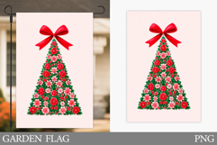 Christmas Tree Garden Flag. Christmas Garden Flag Design Product Image 1