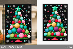 Christmas Tree Garden Flag. Merry Christmas Garden Flag Product Image 1