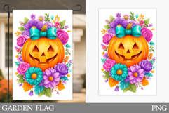 Halloween Pumpkin Garden Flag. Garden Flag Sublimation Product Image 1