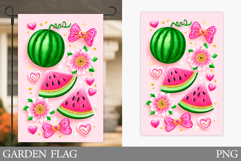 Watermelon Garden Flag. Summer Garden Flag Sublimation Product Image 1