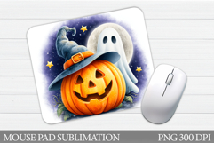 Halloween Pumpkin Mouse Pad. Halloween Mouse Pad Design Product Image 1