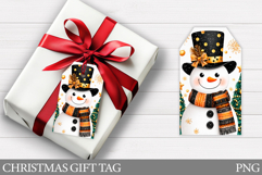 Christmas Snowman Gift Tag. Christmas Gift Tags Printable Product Image 1