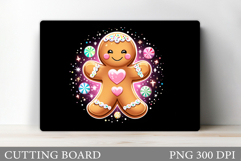 Christmas Cutting Board Design. Gingerbread Cutting Board Product Image 1