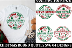 Christmas Round sign Svg holiday quotes Svg design Christmas Product Image 1