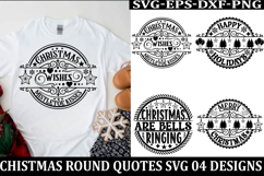 Christmas Round sign Svg holiday quotes Svg design Christmas Product Image 1