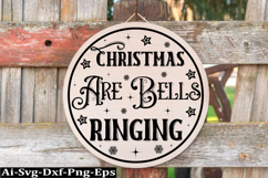 Christmas Round sign Svg Design Round Sign SVG quotes Product Image 1