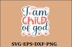 Christian Sticker Svg design and Jesus quotes Religious Svg Product Image 1