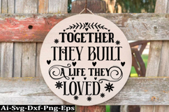 Family round sign design, Family SVG Quotes SVG Product Image 1