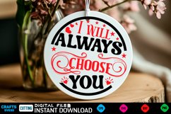 I will always Farmhouse Sign, Round Sign Design Product Image 1