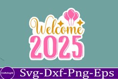 happy new year sticker Svg Bundle for Shirts 2025 New Year Product Image 9