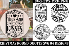 Christmas Round sign Svg holiday quotes Svg design Christmas Product Image 1
