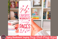 Spicy Bookmark Saying SVG Book Lovers png Product Image 1