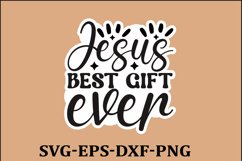 Christian Sticker Svg design and Jesus quotes Religious Svg Product Image 1