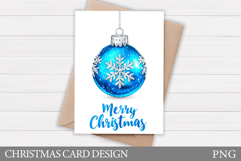 Merry Christmas Card Design. Christmas Card Printable Product Image 1