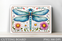 Dragonfly Cutting Board Design. Dragonfly Sublimation Product Image 1