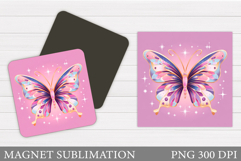 Butterfly Sublimation. Butterfly Magnet Design Product Image 1