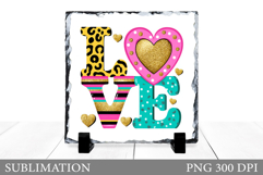 Valentines Love Slate Design. Valentines Sublimation Product Image 1