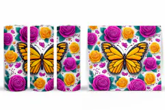 Butterfly Tumbler Sublimation. Butterfly Sublimation Product Image 2