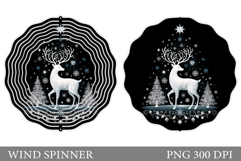 Reindeer Wind Spinner. Deer Wind Spinner Sublimation Product Image 1
