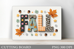 Fall Cutting Board Design. Fall Sublimation Product Image 1
