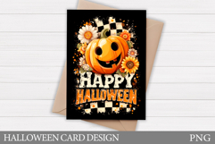 Halloween Pumpkin Card Design. Halloween Card Printable Product Image 1