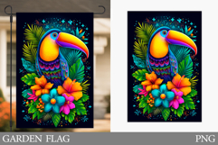 Toucan Garden Flag Design. Bird Garden Flag Sublimation Product Image 1