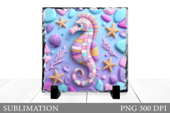 Seahorse Slate Sublimation. Seahorse Sublimation Product Image 1