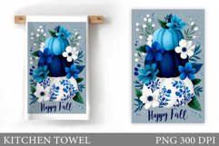 Pumpkin Kitchen Towel Design. Pumpkin Sublimation Product Image 1