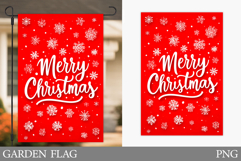 Merry Christmas Garden Flag. Christmas Garden Flag Design Product Image 1