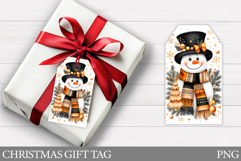 Christmas Snowman Gift Tag. Christmas Gift Tags Printable Product Image 1