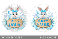 Easter Bunny Wind Spinner. Easter Wind Spinner Design Product Image 1