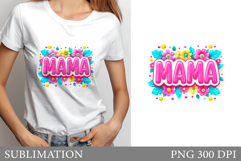 Mother's Day T-Shirt Design. Mother's Day Sublimation Product Image 1