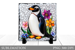 Cute Penguin Sublimation. Cute Penguin Slate Design Product Image 1
