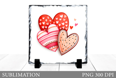 Valentines Heart Slate Design. Valentines Sublimation Product Image 1