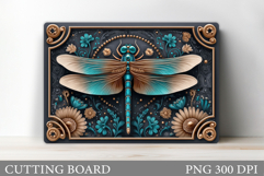 Dragonfly Cutting Board Design. Dragonfly Sublimation Product Image 1