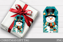 Christmas Snowman Gift Tag. Christmas Gift Tag Design Product Image 1