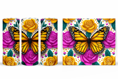 Butterfly Tumbler Design. Butterfly Tumbler Sublimation Product Image 2