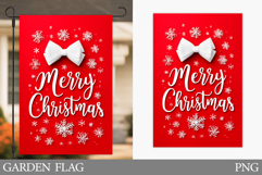 Merry Christmas Garden Flag. Christmas Garden Flag Design Product Image 1