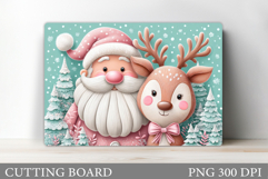Santa Claus Cutting Board. Christmas Cutting Board Product Image 1