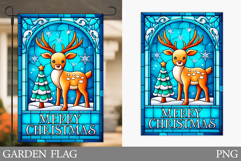 Christmas Deer Garden Flag. Christmas Garden Flag Design Product Image 1