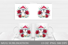 Christmas Sloth Mug Design. Christmas Mug Sublimation Product Image 1