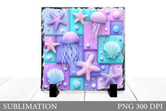 Jellyfish Sublimation. Jellyfish Slate Sublimation Product Image 1