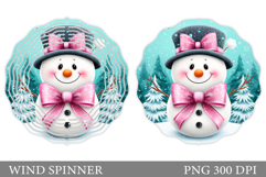 Christmas Wind Spinner. Cute Snowman Wind Spinner Design Product Image 1