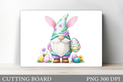 Easter Gnome Cutting Board. Easter Cutting Board Sublimation Product Image 1