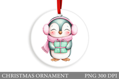 Cute Penguin Christmas Ornament. Christmas Ornament Design Product Image 1