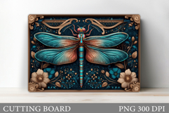 Dragonfly Cutting Board Design. Dragonfly Sublimation Product Image 1