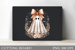 Cute Halloween Cutting Board. Cute Ghost Cutting Board Product Image 1